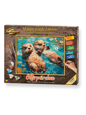 Schipper Schilderen op nummer-schilderset "Otterpaartje" - vanaf 12 jaar