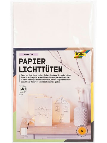 folia PAPER Papierowe torebki "Blanko" do lampionów - 12+