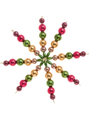 folia PAPER Gwiazdki (5 szt.) "Classic" w kolorze czerwonym ze wzorem