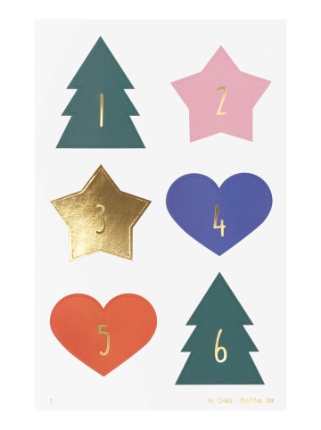 folia PAPER Adventskalenderstickers "Jolly Mix" - vanaf 5 jaar