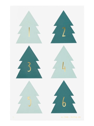 folia PAPER Naklejki do kalendarza adwentowego "Christmas Tree" - 5+