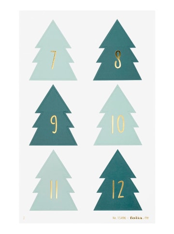 folia PAPER Adventskalendersticker "Christmas Tree" - ab 5 Jahren