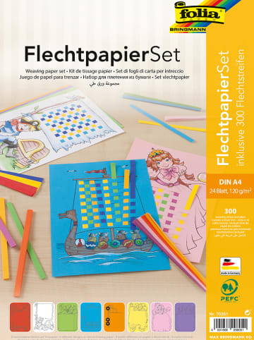 folia PAPER Papier-plecionka (24 szt.) ze wzorem - A4