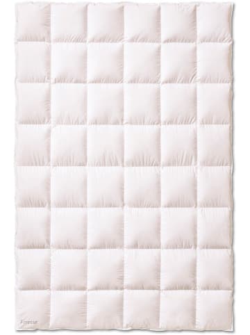 Sanders-Kauffmann Herfst-doorgestikte dekbed "Finesse" wit - (L)220 x (B)155 cm