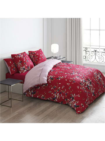 Cacharel textiles Satijnen beddengoedset "Aurore" rood