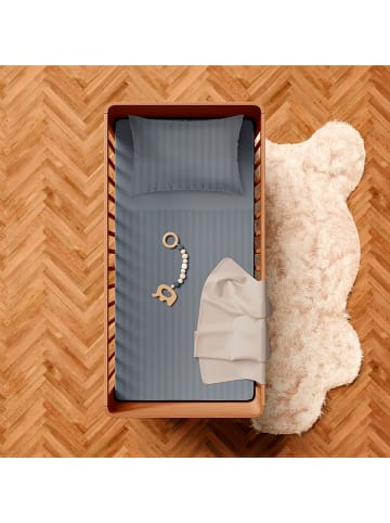 Cacharel textiles Satin-Bettwäsche-Set in Dunkelblau