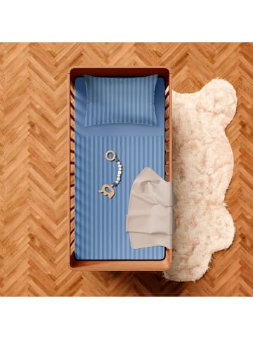 Cacharel textiles Satin-Bettwäsche-Set in Blau