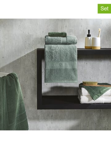 Cacharel 2er-Set: Duschtücher in Grün