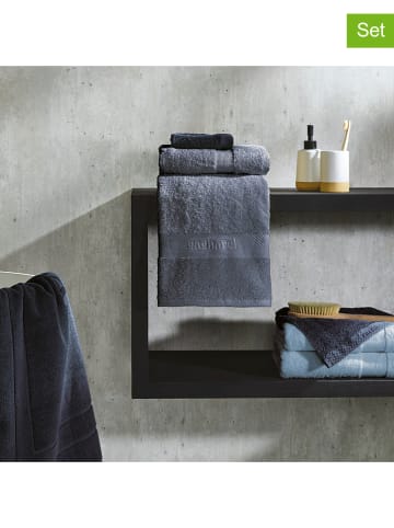 Cacharel textiles 4tlg. Set: Handtücher in Dunkelblau