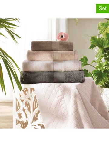 Cacharel 2er-Set: Duschtücher in Hellbraun