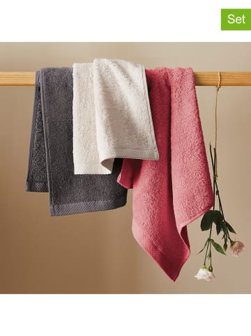 Cacharel 2-delige set: keukenhanddoeken antraciet