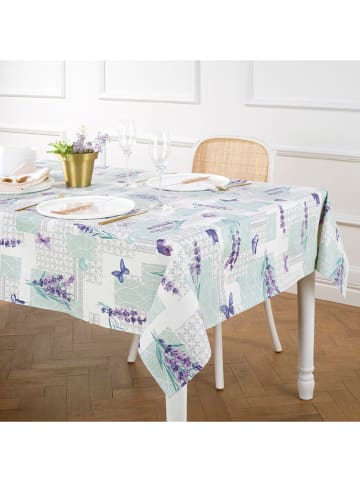 Cacharel textiles Tischdecke in Mint/ Lila