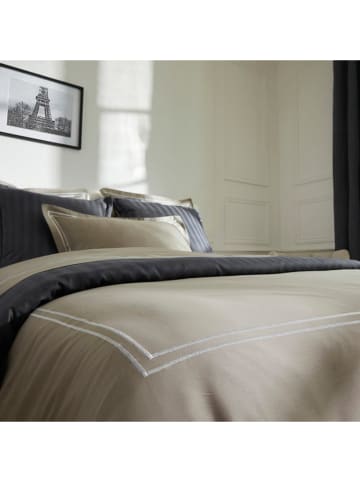 Cacharel Satijnen beddengoedset "La Rochelle" taupe/wit