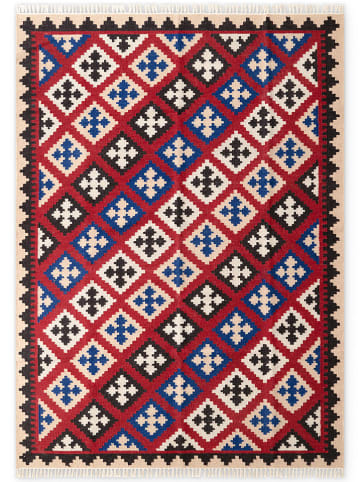 Hanse Home Wollen tapijt "Rami" rood/crème