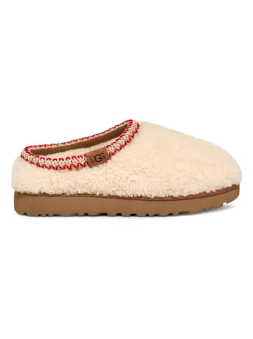UGG Schaffell-Hausschuhe "Tasman Maxi Curly" in Creme