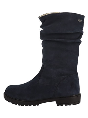 Lurchi Leder-Stiefel "Inka" in Dunkelblau