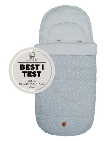 easygrow Fußsack "Grandma Saga" in Türkis - (L)110 cm