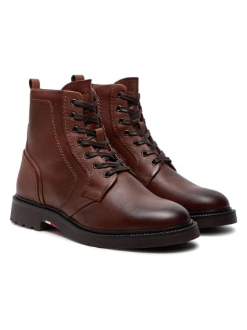 Tommy Hilfiger Shoes Leren boots bruin