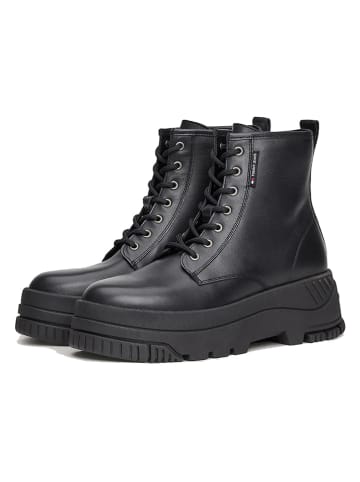 Tommy Hilfiger Shoes Leren boots zwart