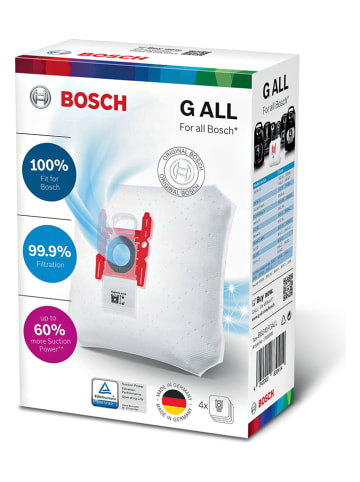 Bosch Kleingeräte Staubsaugerbeutel "PowerProtect - G All" in Weiß - 4 Stück
