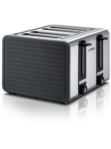Bosch Kleingeräte 4-Scheiben-Toaster in Silber/ Schwarz