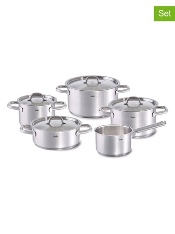 Fissler 9-delige roestvrijstalen pannenset "Family Line"