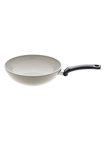Fissler Wok "Ceratal®" w kolorze szaro-kremowym - Ø 30 cm