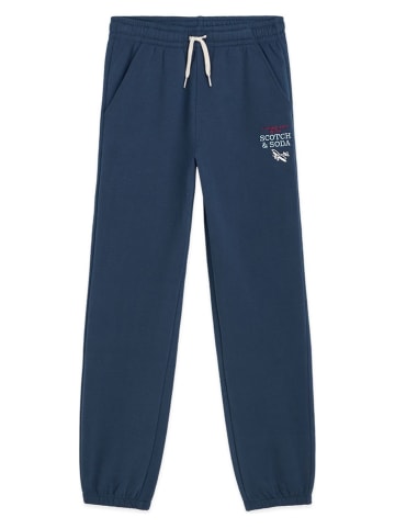 Scotch & Soda Spodnie dresowe w kolorze niebieskim