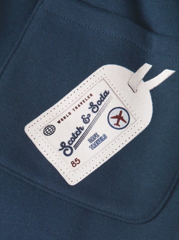 Scotch & Soda Spodnie dresowe w kolorze niebieskim