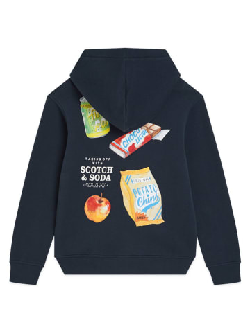 Scotch & Soda Hoodie donkerblauw