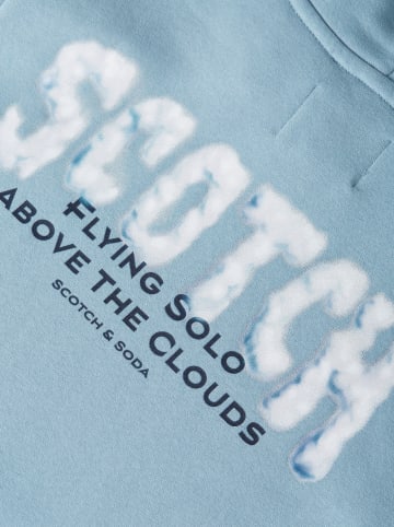 Scotch & Soda Hoodie lichtblauw