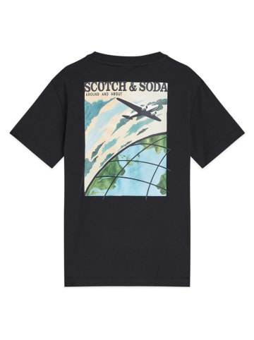 Scotch & Soda Koszulka w kolorze czarnym