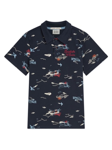 Scotch & Soda Poloshirt donkerblauw