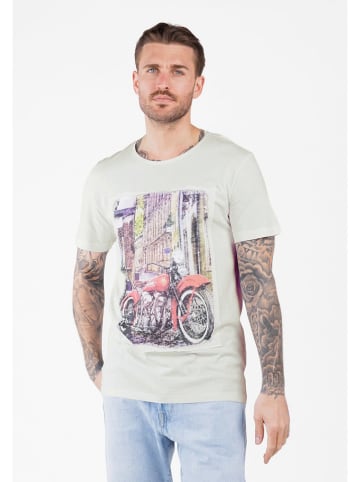 KEY LARGO Shirt "Race" in Weiß