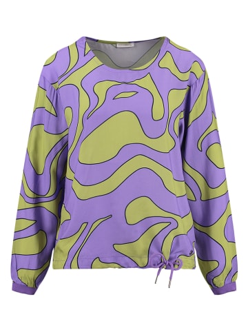 KEY LARGO Bluse "Change" in Lila/ Grün