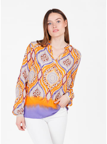 KEY LARGO Bluse in Beige/ Orange