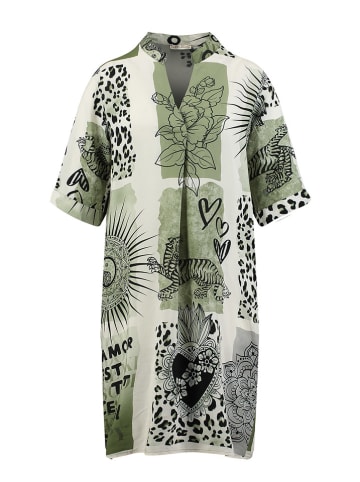 KEY LARGO Kleid "Karma" in Grün/ Schwarz