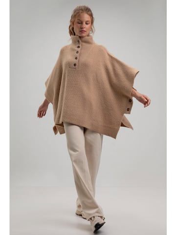 Josephine & Co Ponczo w kolorze karmelowym