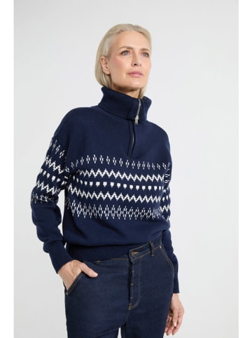 Josephine & Co Trui "Alana" donkerblauw/wit