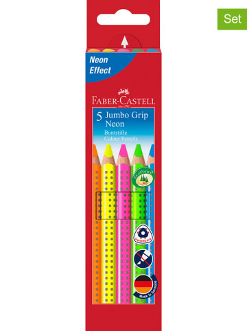 Faber-Castell 2-delige set: kleurpotloden "Jumbo Grip" - 2x 5 stuks