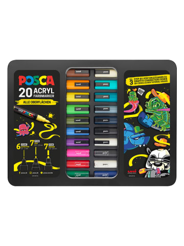 Faber-Castell Acryl-Farbmarker "Uni Posca" - 20 Stück