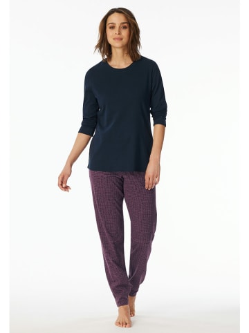 UNCOVER BY SCHIESSER Pyjama paars/donkerblauw