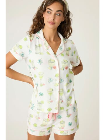 PJ Salvage Piżama w kolorze kremowym