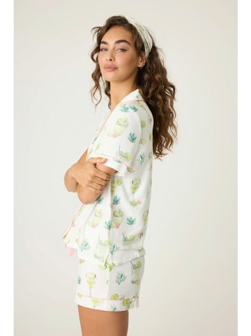 PJ Salvage Piżama w kolorze kremowym