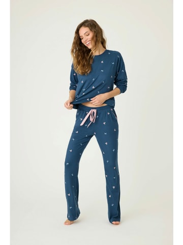 PJ Salvage Pyjamatop donkerblauw