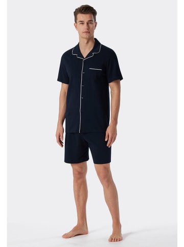 Schiesser Pyjama donkerblauw