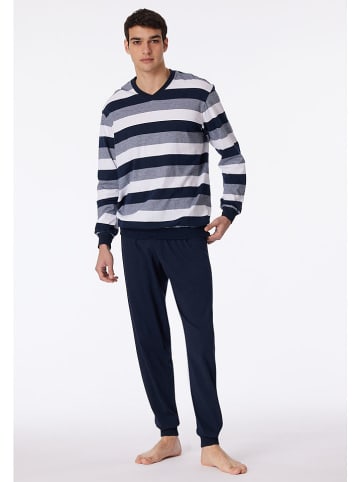 Schiesser Pyjama donkerblauw
