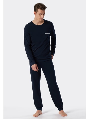 Schiesser Pyjama donkerblauw