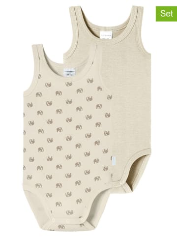 Schiesser 2er-Set: Bodys in Beige