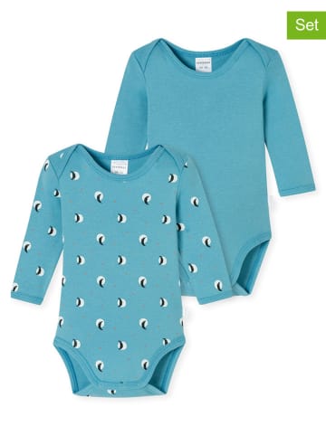 Schiesser 2-delige set: rompers blauw